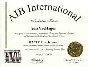 AIB International Certificate